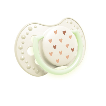 Cumlík svietiaci silikónový dynamický 2 ks Teddy Love 18 m+ Lovi