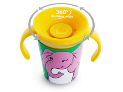 Munchkin - Juniorský hrnček WildLove 360 ° s uškami 177 ml