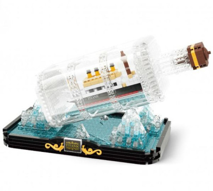 Stavebnica mini Titanic vo fľaši 918 ks Koco