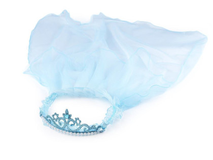 Venček/korunka do vlasov so závojom