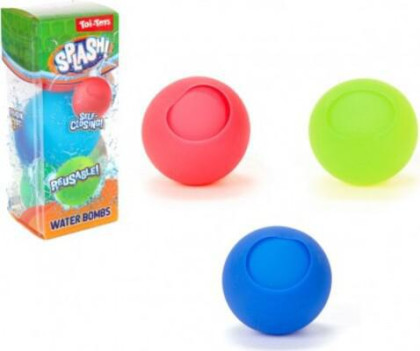 Vodné bomby 3 ks so samotesniacim úzáverom silikón