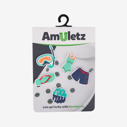 Amulety - ozdoby na topánky Amuletz Just keep swimming mix Coqui