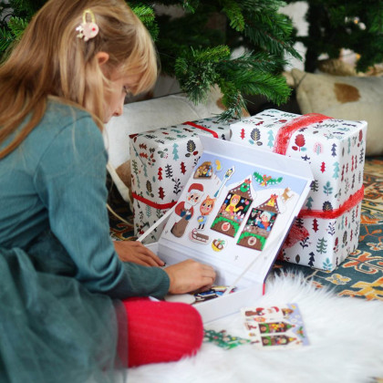 Magnetická kniha Vianoce – Christmas Magnetic Book Edukid