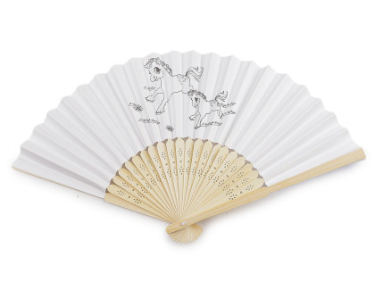 Detský vejár na domaľovanie