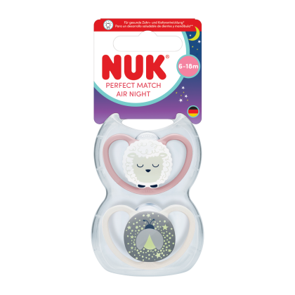 Cumlík Perfect Match Air Night 6-18 m 2 ks v boxe Nuk