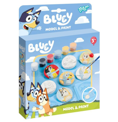 Bluey sadrové odliatky