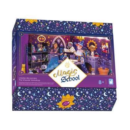 Kreatívna súprava DIY Vyrob si sám 3D Hodina čarodejníctva Magická škola Janod Atelie