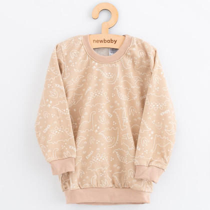 Detské bavlnené pyžamko New Baby beige dino