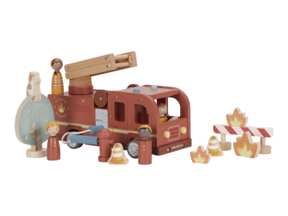 Hasičský nákladiak drevený Little Dutch