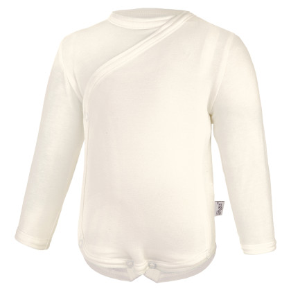 Body tenké zavinovacie DR Outlast® UPF 50+ biela káva Little Angel