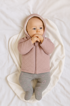 Zimný kabátik thermo Púdrová Baby Service