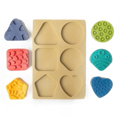 Puzzle, senzorické tvary 6 ks