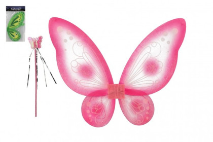 Krídla motýlia s prútikom nylon na karneval