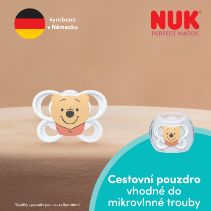 Cumlík Perfect Match Air Medvedík Pú 0-6 m 1 ks v boxe Nuk