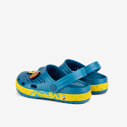 Detské nazúvaky clogsy Lindo SpongeBob Modré Coqui Vel. 30/31