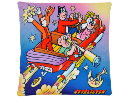 Vankúš 25x25 cm Štvorlístok hviezdy