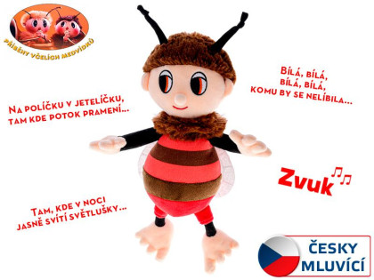 Včelí medvedík 29 cm plyšový s pesničkami na batérie