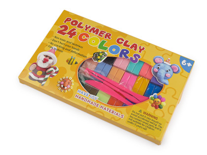 Modelovacia polymérová hmota sada 24 kusov