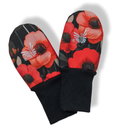 Rukavice softshell bezpalcové Vlčie maky - čierna veľ. 74 - 80 Esito