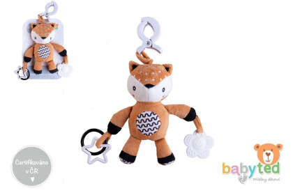 Hrkálka plyš 30 cm záves na postieľku/kočík 0 m+ babyted
