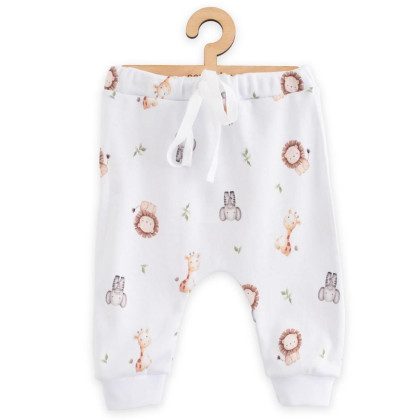 Detské bavlnené nohavice Jogger New Baby For Babies safari