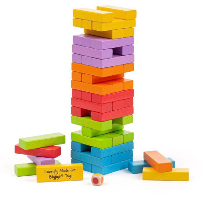 Farebná Jenga Bigjigs Toys