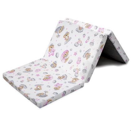 Skladací matrac do postieľky New Baby Standard 120x60x5 cm koala ružová