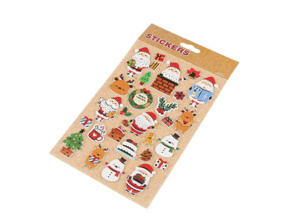 Vianočné samolepky 3D