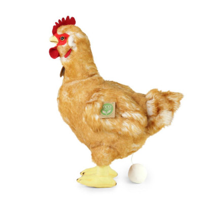 Plyšová sliepka stojaca 33 cm s vajcom Eco-Friendly Rappa
