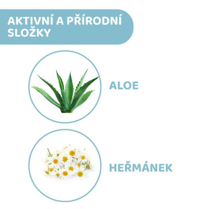 Sprchový gél s aloe a harmančekom Natural Sensation 200 ml, 0 m+ Chicco