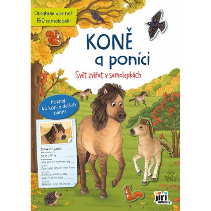 Svet zvierat v samolepkách Kone a poníky