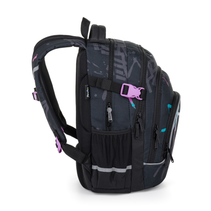 Študentský batoh Oxy Scooler Graffiti Pink OxyBag