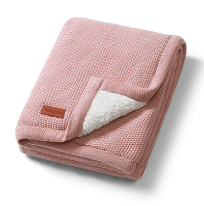 Zateplená bavlnená pletená deka Babyono