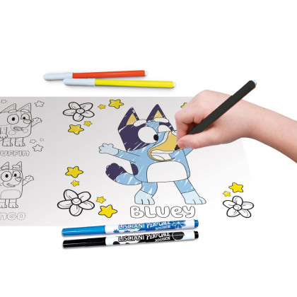 BLUEY škola kreslenie s podsvietenou tabuľou