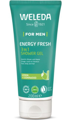 3 v 1 Shower Gél For Men Energy Fresh 200 ml Weleda