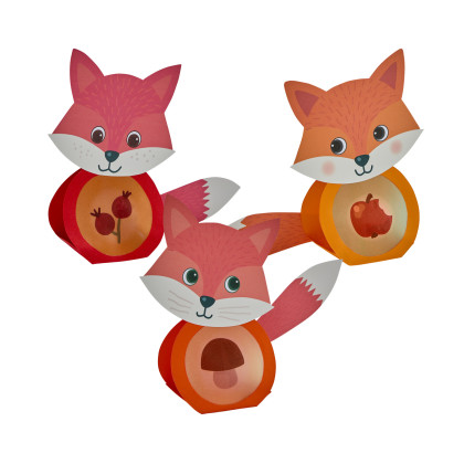 Kreatívna súprava Prvé nalepovacie mini svetielko Líška Haba