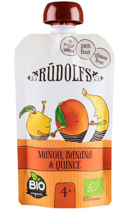 BIO vrecko Mango, banán a dule 110 g Rudolfs