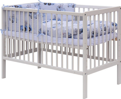 Postieľka 120 x 60 cm s kompletnou výbavou Maxík - modrá