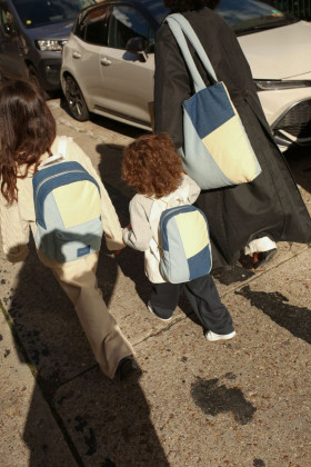 Patchwork Mini Backpack - batôžtek Denim Studio Noos
