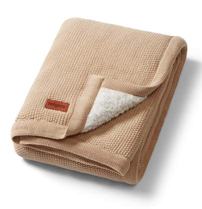 Zateplená bavlnená pletená deka Babyono