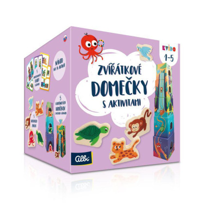 Zvieratkové domčeky s aktivitami Kvído