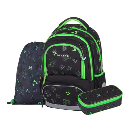 Školská súprava 3ks Green cubes Oxy Next