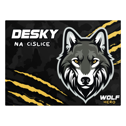 Dosky na číslice vlk