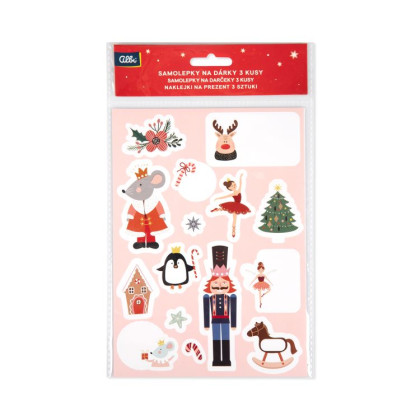 Samolepky na darčeky 3 ks - Vianoce pre deti