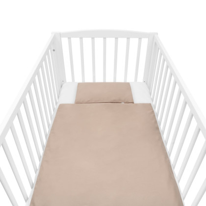 Bavlnený set do postieľky s výplňou 90 x 120 cm cappuccino New Baby