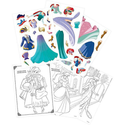 Magnetické obliekanie s omaľovánkou Disney Princezné