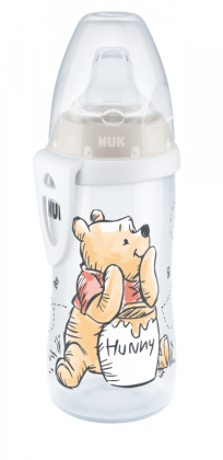 First Choice Active Cup fľaša 300 ml Medvedík Pú so silikónovým náustkom
