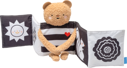 Medvedík plyšový s knižkou Snuggle Bear Taf Toys
