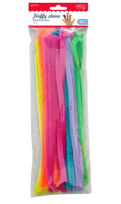 Drôtiky chlpaté neónové 40 ks