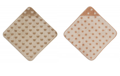 Osuška s kapucňou froté 75 x 75 cm Jacquard Jollein